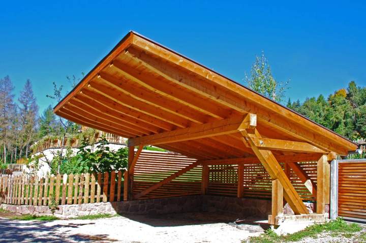 Carport en bois